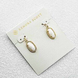 Kendra Scott White Shell Earrings